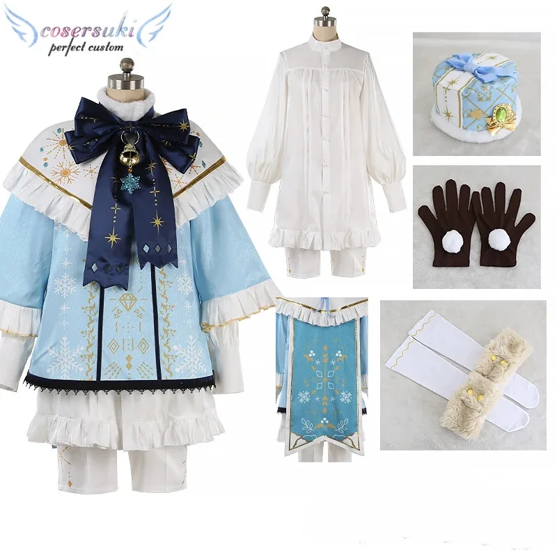 أزياء CyEnsemble Stars SHUFFLE White Snow's Merry Xmas Himemiya Tori Shiratori Aira Shino Hajime Harukawa Sora التأثيرية