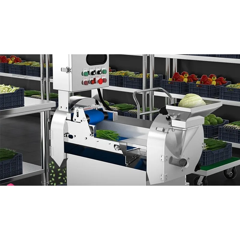 Vegetable cutter School staff canteen dicing, shredding and slicing machine