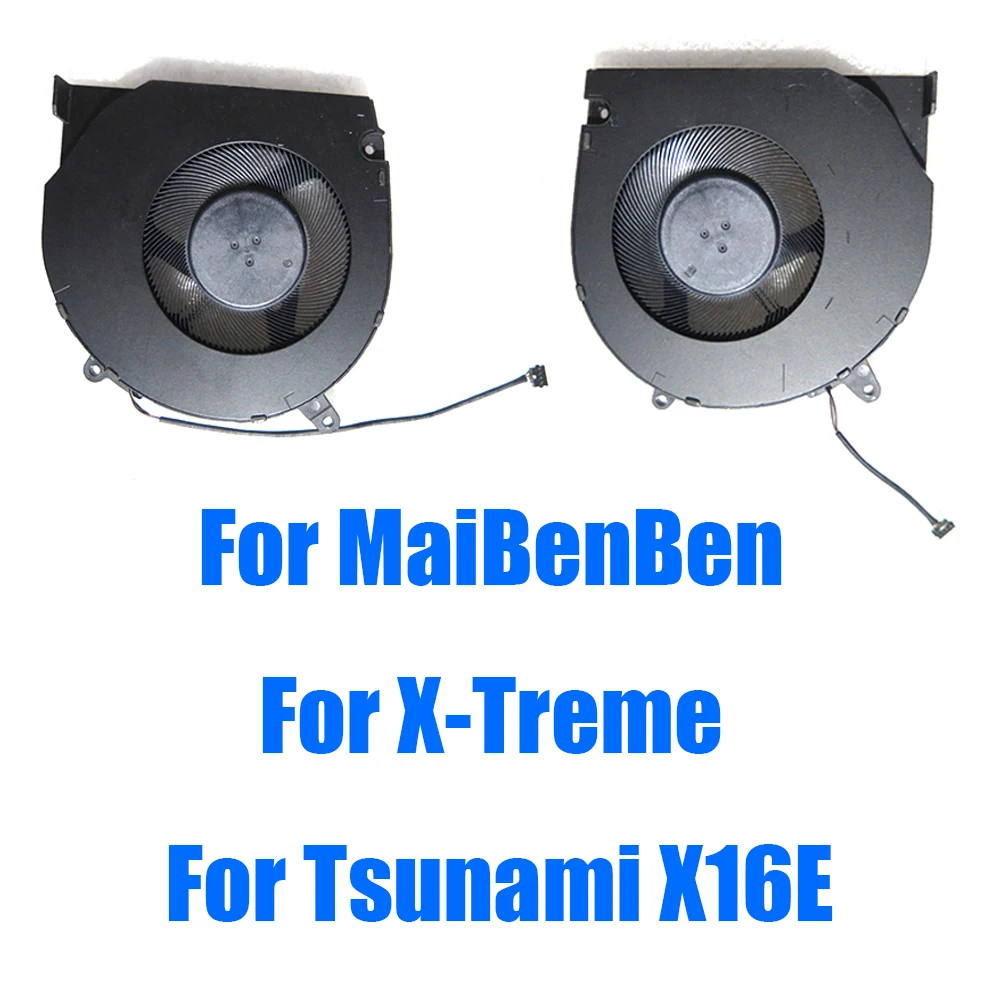 For MaiBenBen For X-Treme For Tsunami X16E X16E-R99558 DC5V Laptop CPU+GPU Fan