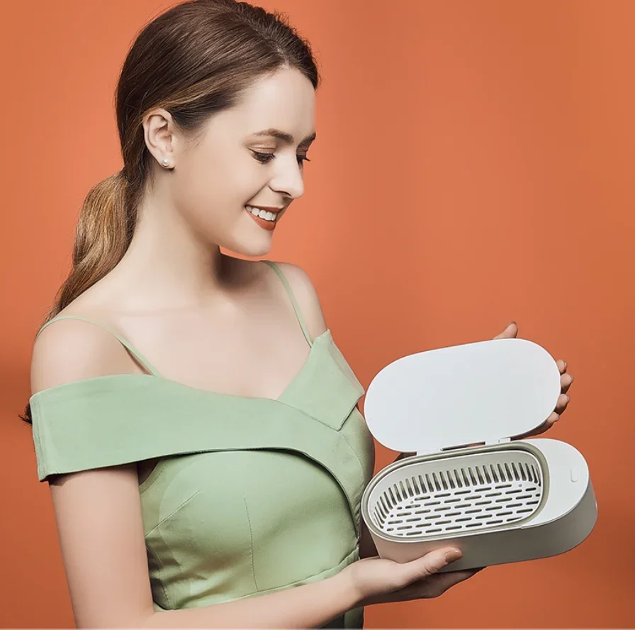 Цифровой ультразвуковой очиститель Ультразвуковая чистка Портативный мини-бытовой ювелирный очиститель Очки Стоматологические