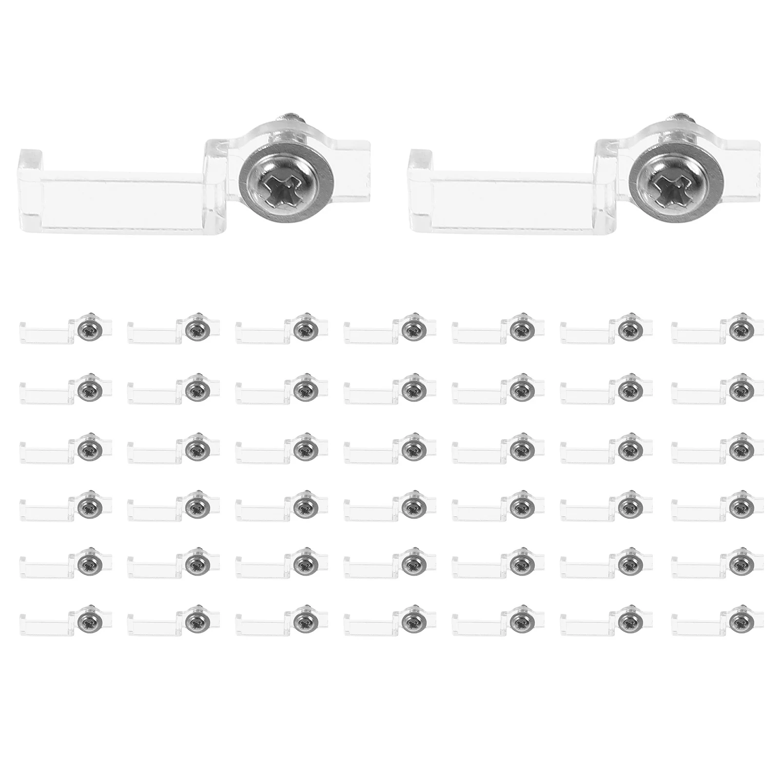 100Pcs LED Light Clip 8mm Strip Mounting Bracket Durable Plastic Iron Easy Install Fixing Clips LED Light Clips