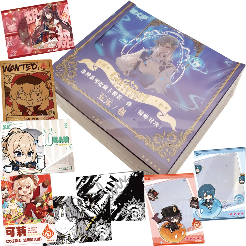Game Genshin Impact Premium Craft Collection Cards Child's Favorite Handsome Characters Close Up Exquisite Card Christmas Gifts