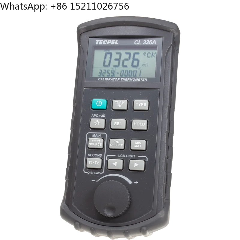 TECPEL CL-326A  Type  K/J/T/E/R/S/N/L/U/B/C digital thermometer calibrator electronic calibrator dual input and output