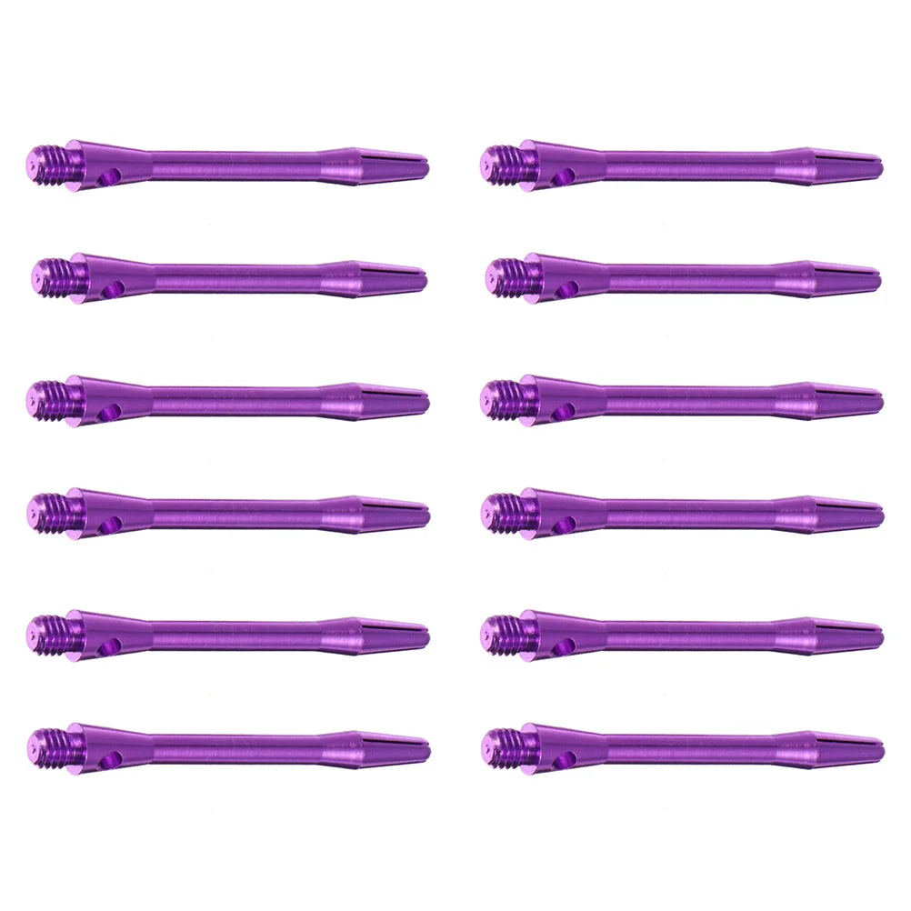 12 stuks vliegaccessoires aluminium assen slijtvast stevig lichtgewicht draagbaar voor stalen punt spelbenodigdheden buiten