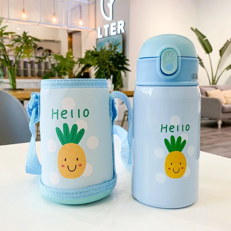 Xiaomi Thermal Cups Children'S Straw Water Bottle Keeps Cold And Heat304 Stainless Steel Water Bottle For Children