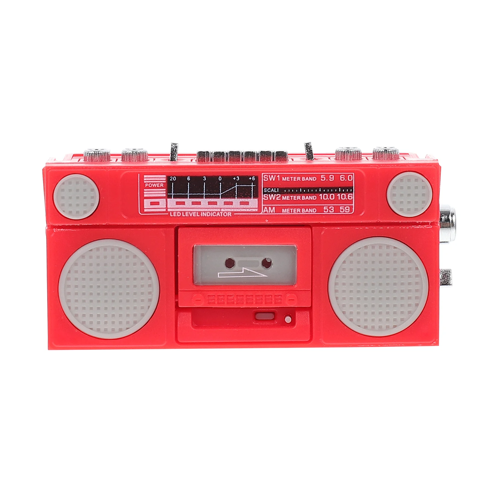 Tape Recorder Model Voice Plastic Decor Landscape Layout Prop Delicate Miniature Desktop Playhouse Accessory Abs Colored