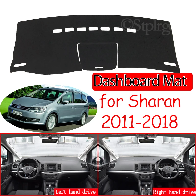 Anti-Slip Mat Dashboard Cover Pad Sunshade Dashmat Accessories 2013 2014 for VW Volkswagen Sharan 7N SEAT Alhambra 2011~2018 MK2
