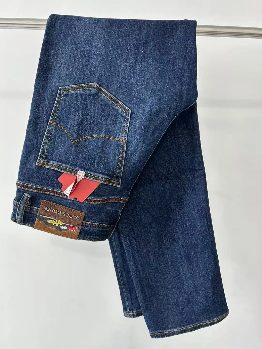 BLLIYOSS Jeans Thin Cotton Men 2026 FW New Business Embroidery straight-leg Outdoors Pants Old Money High Quality 29 To 40 yarda