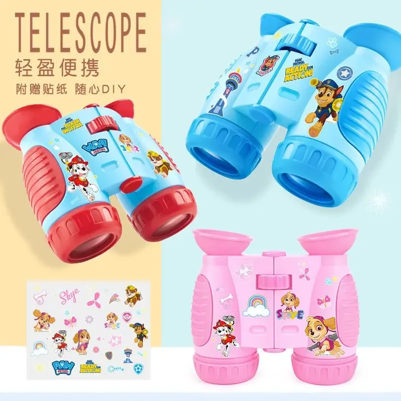 PAW Patrols Chase Cartoon Telescope Toy High-power High-definition Binoculars Boy Girls Experiment Student Magnifying Glass Gift