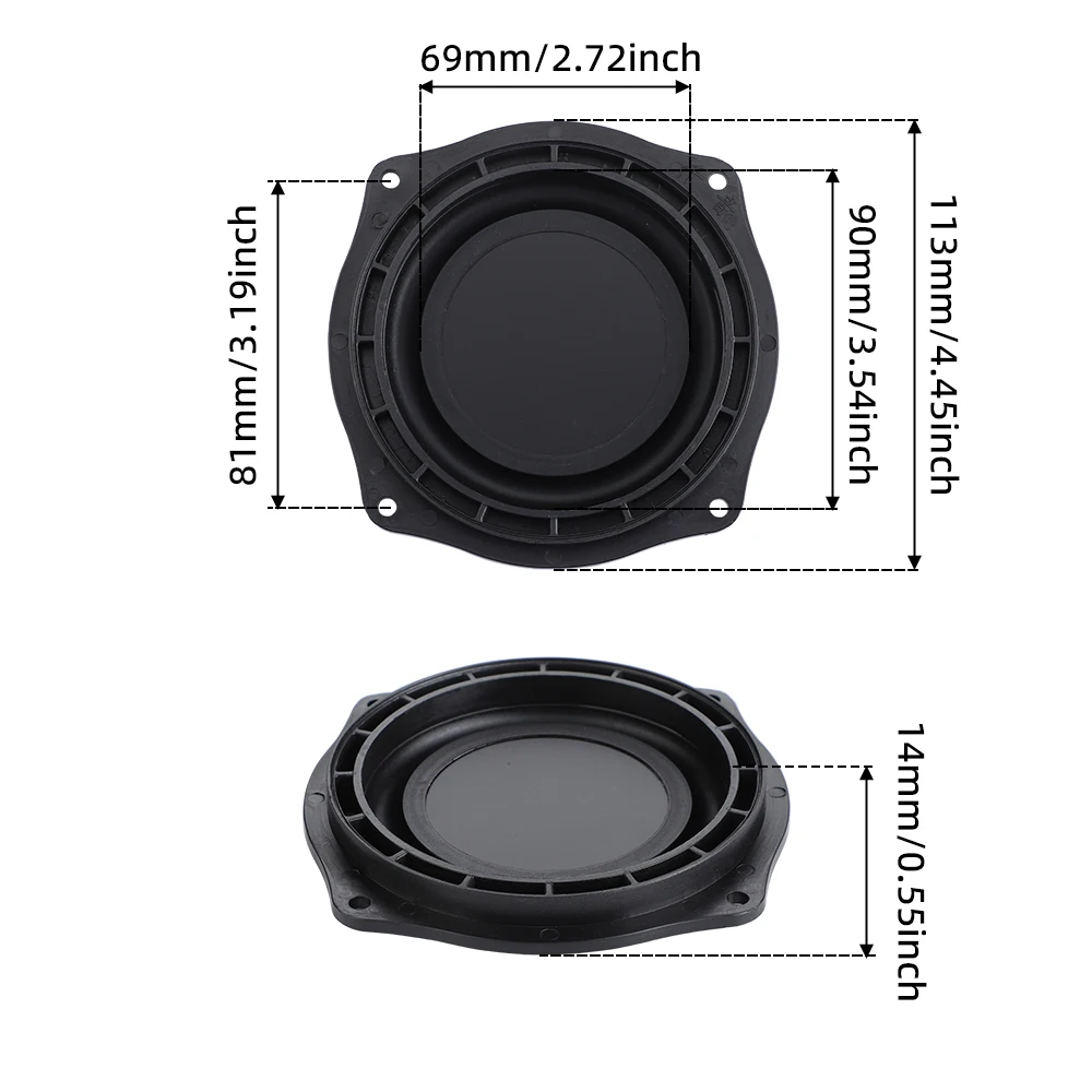 2 قطعة 4 بوصة باس مشعات السلبي المتكلم الاهتزاز الحجاب الحاجز مكبر الصوت السلبي لوحة الحجاب الحاجز مضخم الصوت لتقوم بها بنفسك
