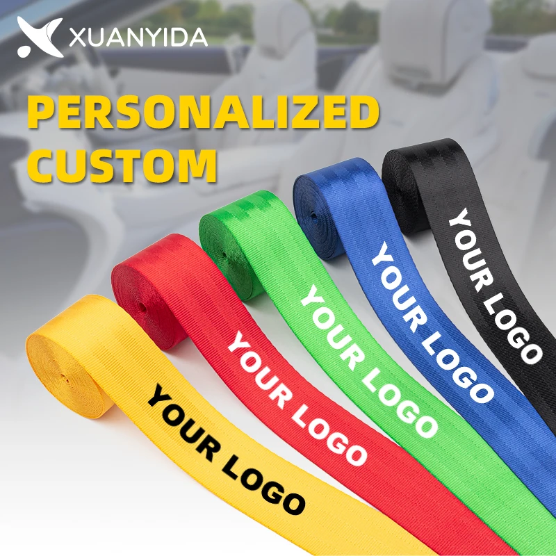 1M Personalized Seat Belts. Custom Personalized Fashion Safety Belt  European Standard Webbing. Leave Your Pattern Or Text