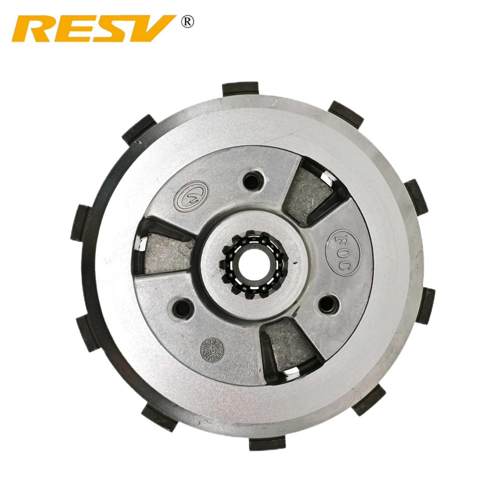 RESV for Kawasaki Ninja 400 Z400 400cc Enhanced Slide Clutch Assembly with 6 Pieces Friction Plates Disc Slipper Clutch Assy.
