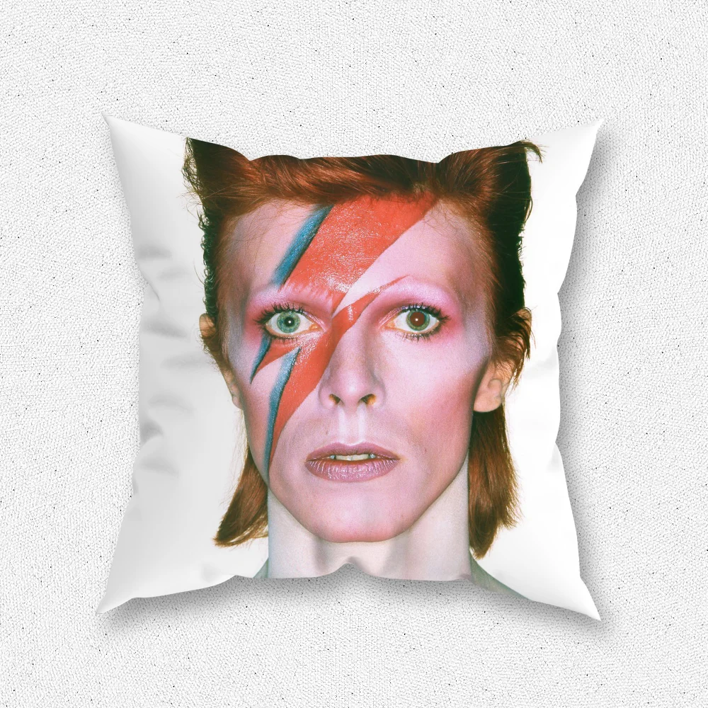 Singer D-David B-Bowie Pillow Case For Home Bedroom Room Decoration Living Room Sofa Cushion Cover Suitable