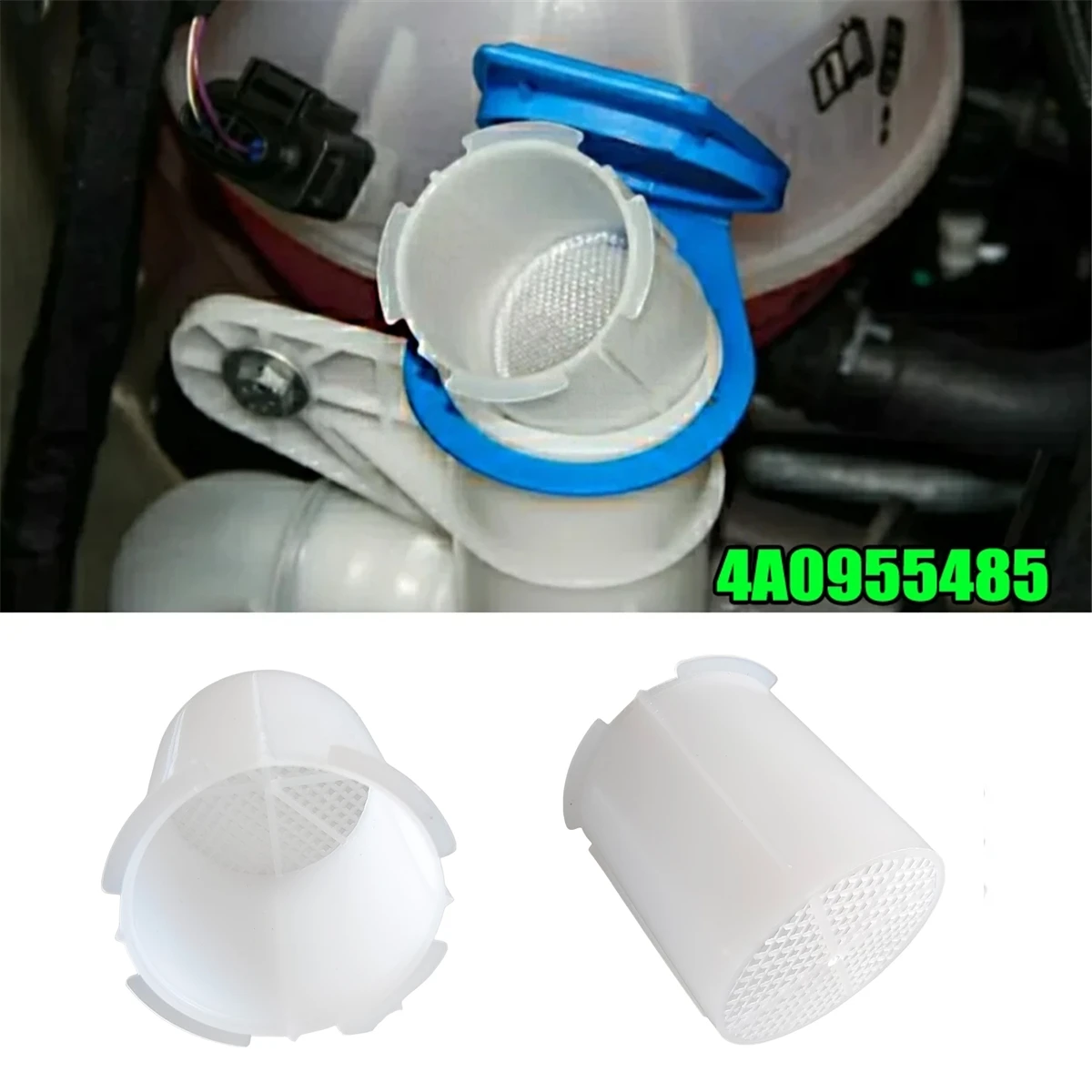 New Car Windshield Wiper Washer Fluid Reservoir Tank Filler Strainer For VW Golf 7 6 Passat B8 B7 Audi Q3 Skoda Superb 4A0955485