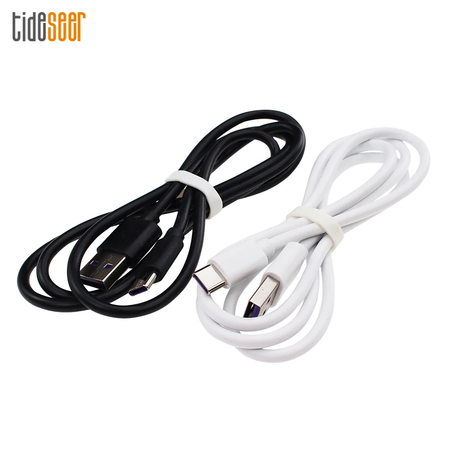 100pcs 5A 40W USB Type C Charger Data Cable Cord for Xiaomi Samsung Huawei Mate 30 P40 Pro Type-C Usb Fast Charging Wire 1M