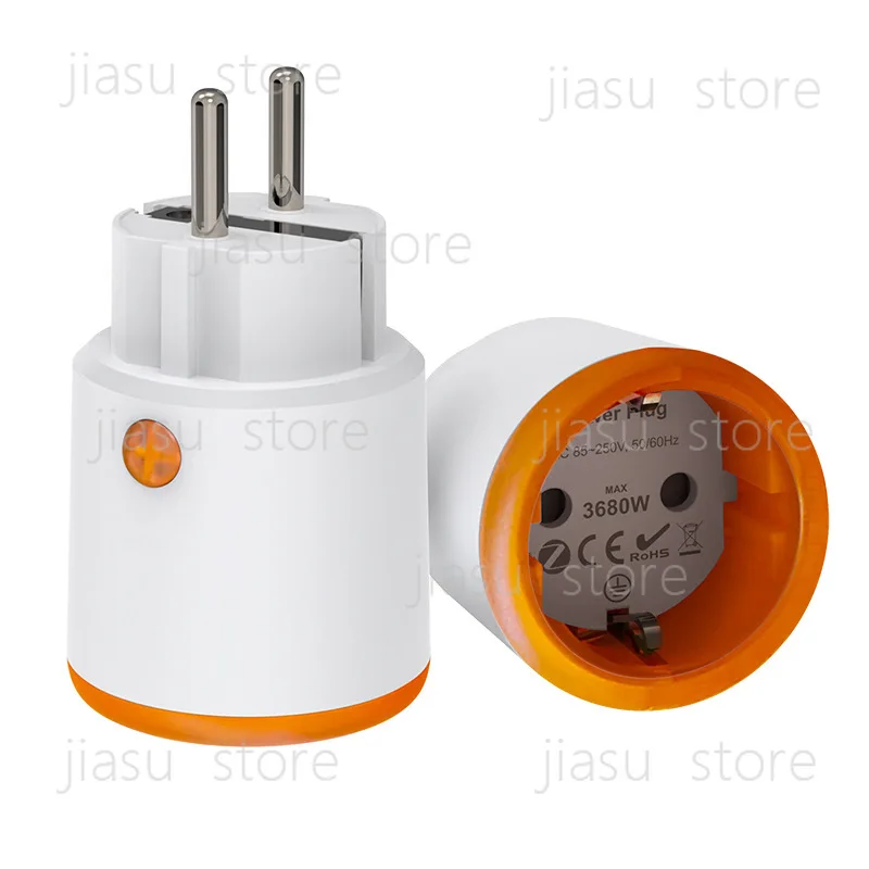 New Orange NEO Smart EU Standard Plug 16A, Tuya ZigBee3.0 Socket with Power Meter & Voice Control