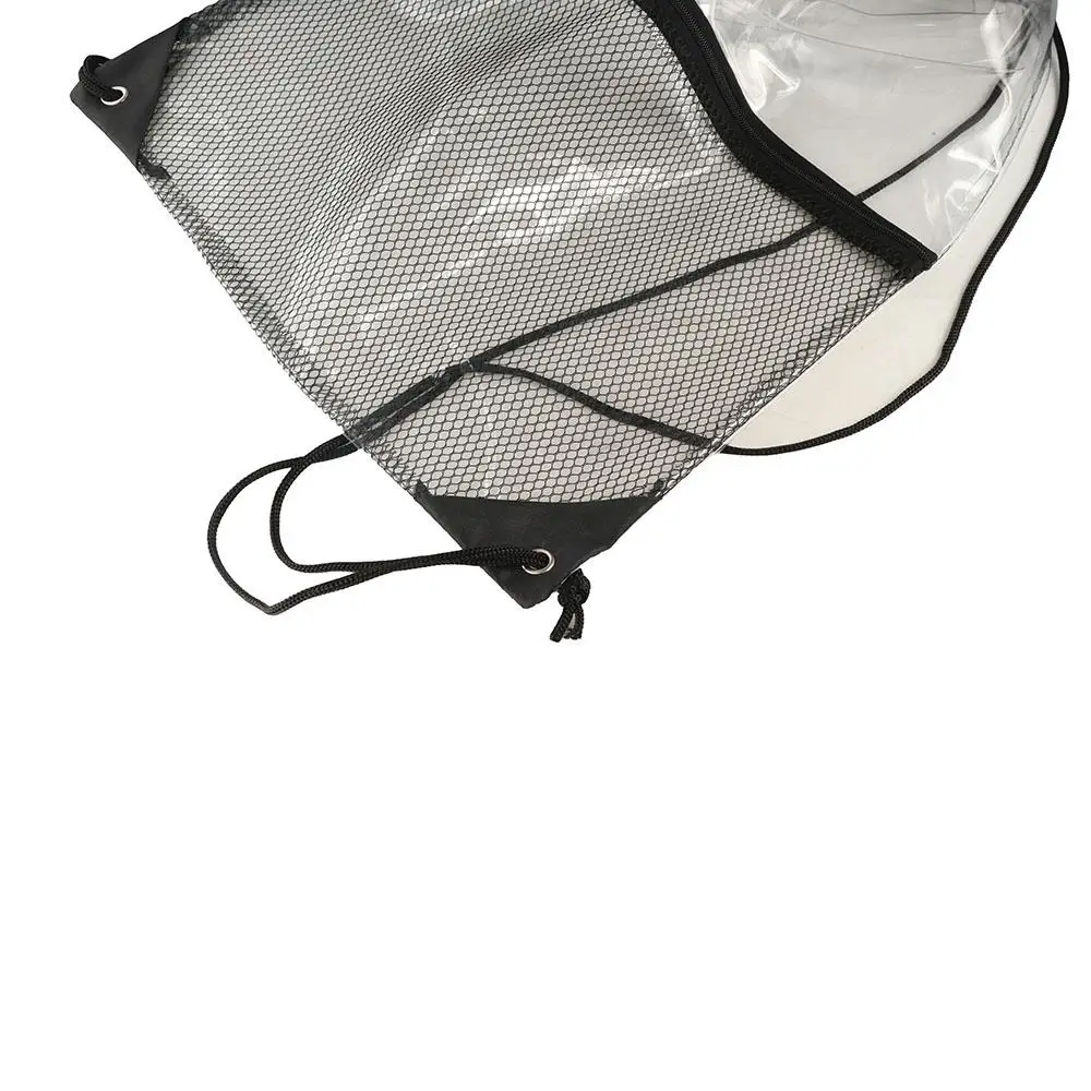 

Simple Large Capacity Drawstring Backpack Foldable Waterproof PVC Transparent Bag Beach Bag Shoulders Bag Jelly Bag Women