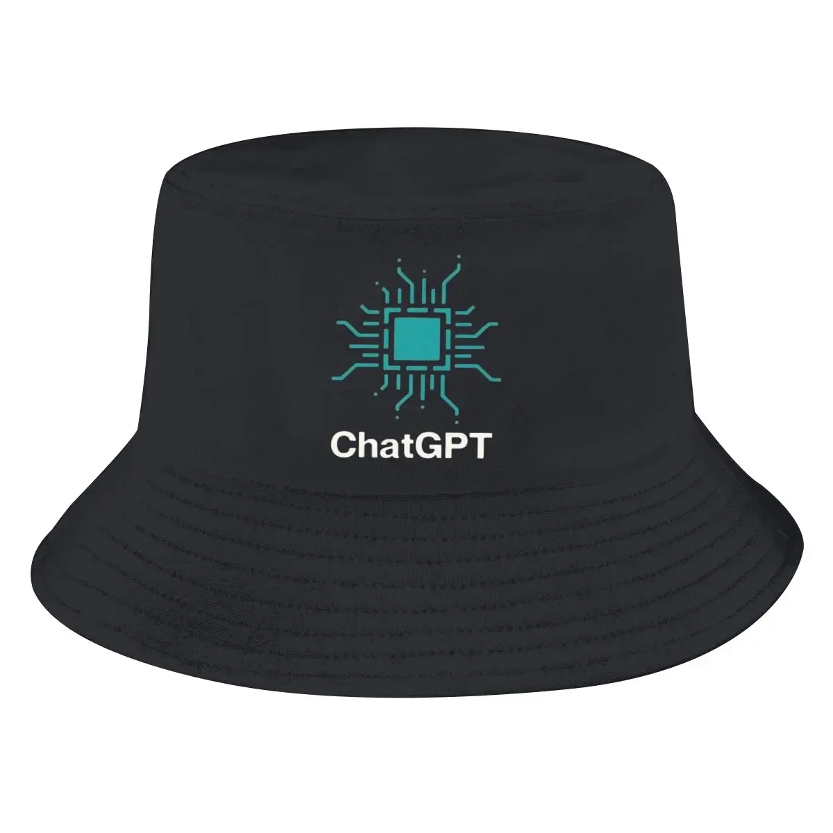 ChatGPT Bucket Hat CPU Men's Women's Fisherman Cap Hip Hop Beach Sun Fishing Hats