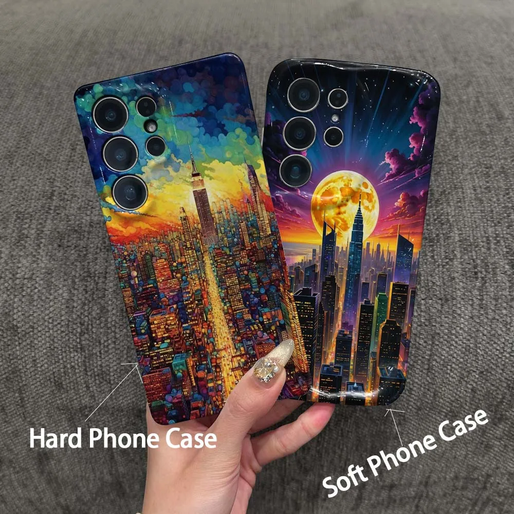 Artistic New York City For Samsung Galaxy A04 A05 A06 A11 A14 A16 A21S A24 A25 A33 A35 A56 A73 Hard Film Phone Case