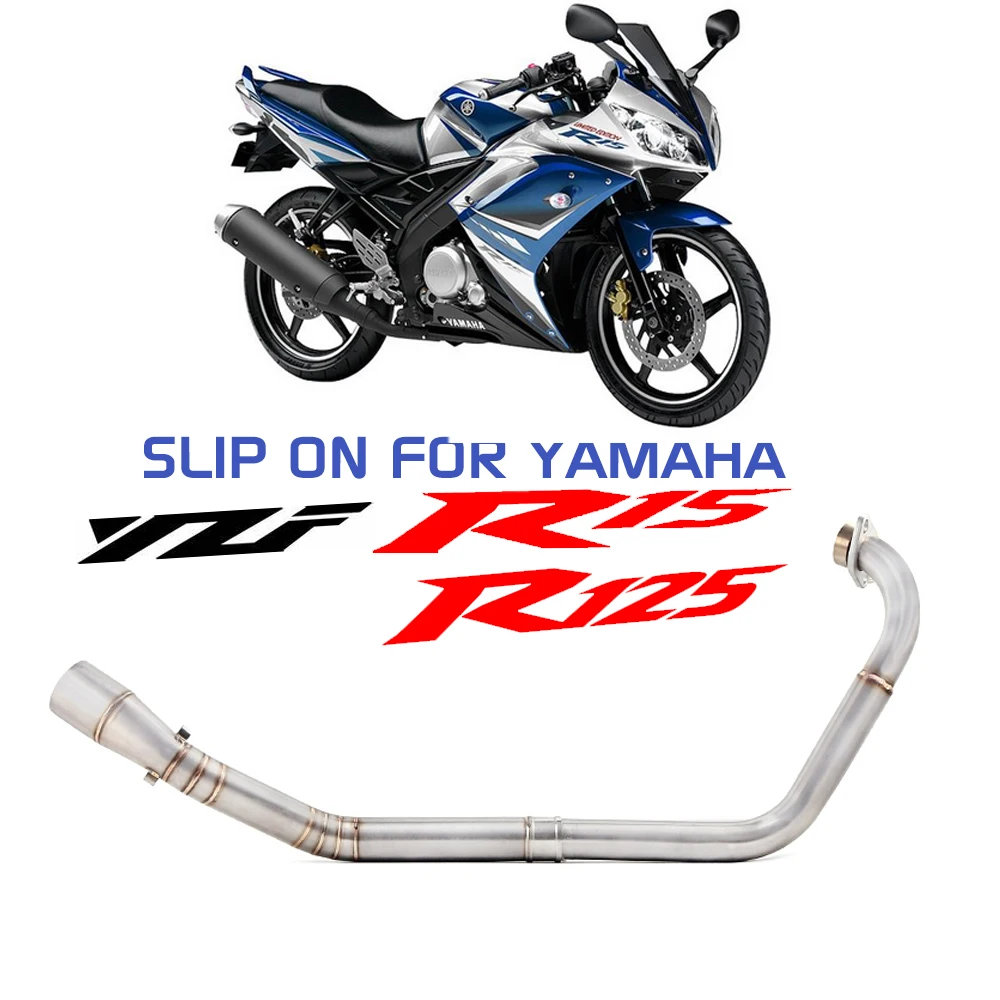 야마하 YZF-R15 R125 MT125 MT-15 2008-2017 머플러 배기 파이프용 개조 파이프, r15 오토바이 전체 배기 탈출 시스템 