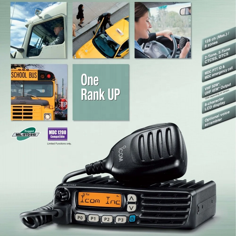 Transceptor Móvil VHF Icom IC-F5023H de 50W, 136-174MHz BASE, Radio Móvil UHF IC-F6023H de 45W, Radio Bidireccional de Amplio Rango de Frecuencia