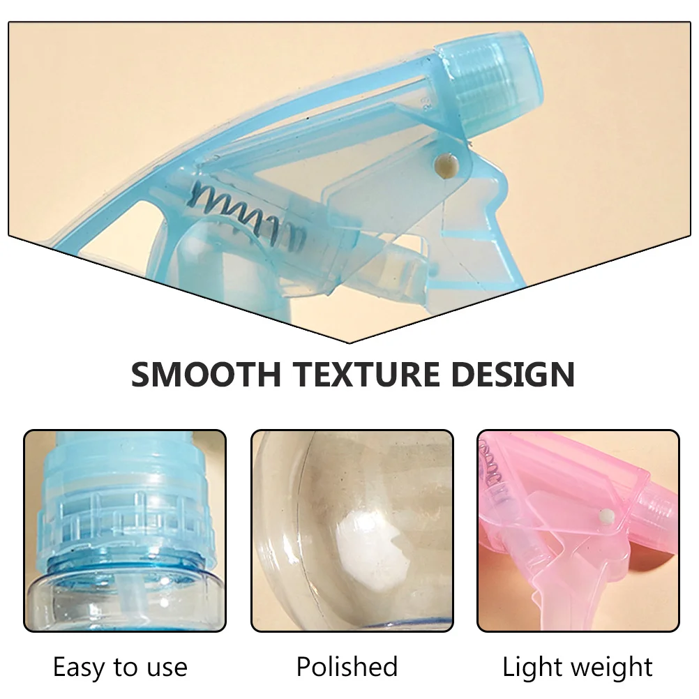 

2pcs Hand Press Spray Bottle For Hair Watering Garden Travel Refillable Plastic Container Leakproof Light Portable