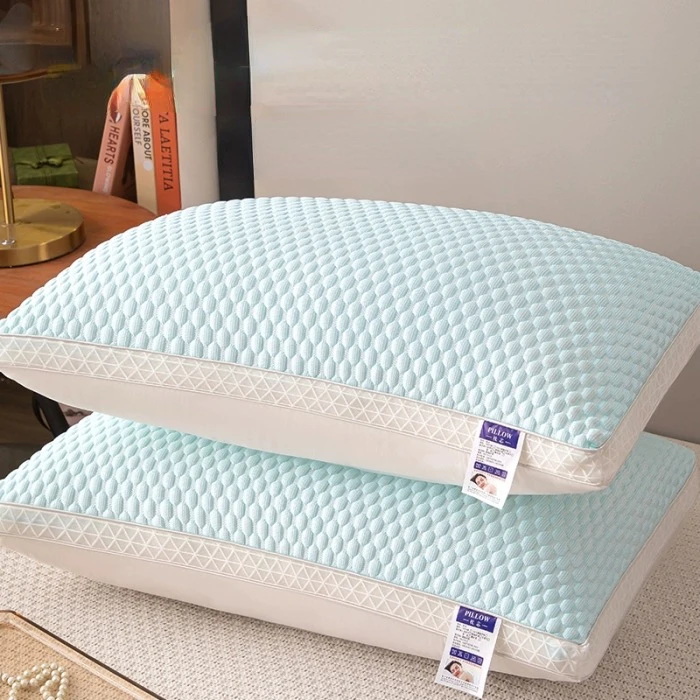 New SP Pillow, Comfortable 3D High Pillow with Summer Cool Fabric, Bedding Pillow Core, Machine Washable