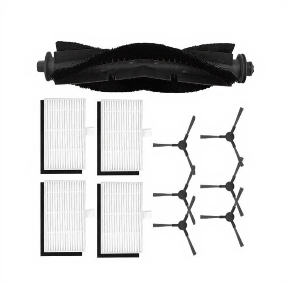 For Monsga MAX Replacement Parts Kit Featuring 1 Main Brush 4 Side Brushes and 4 HEPA Filters for Effective Dust for capture