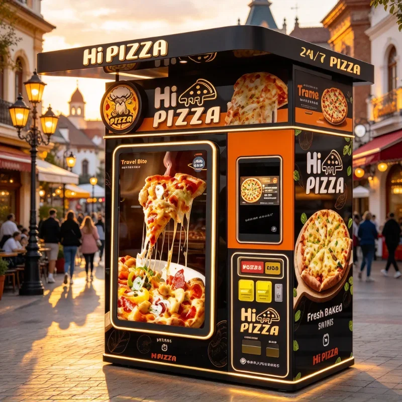 Automatic Robot Hot Food Vending Machine Factory Price Smart Fully Automatic Custom Pizza Machine For Sale