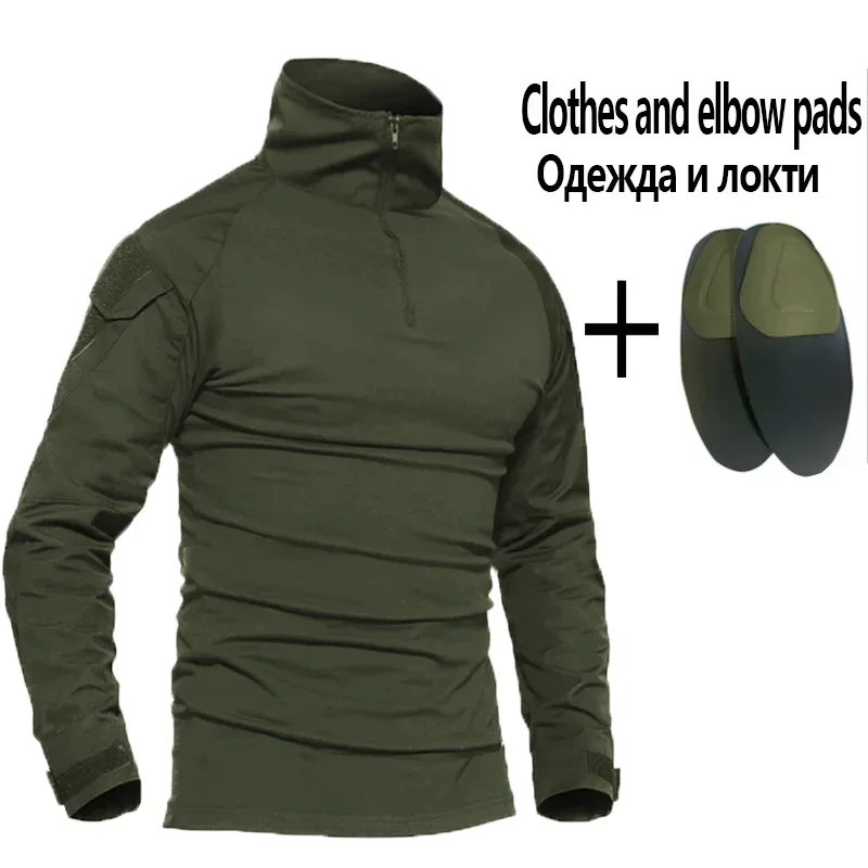 Traje de camuflaje G2 para hombre, ropa de entrenamiento al aire libre para pesca resistente al desgaste, camping y caza, color verde