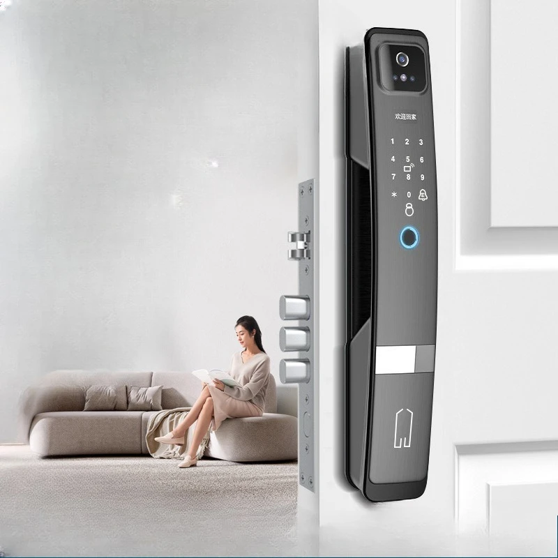 3D facial recognition smart lock Hotel home cat eye visual automatic fingerprint password lock