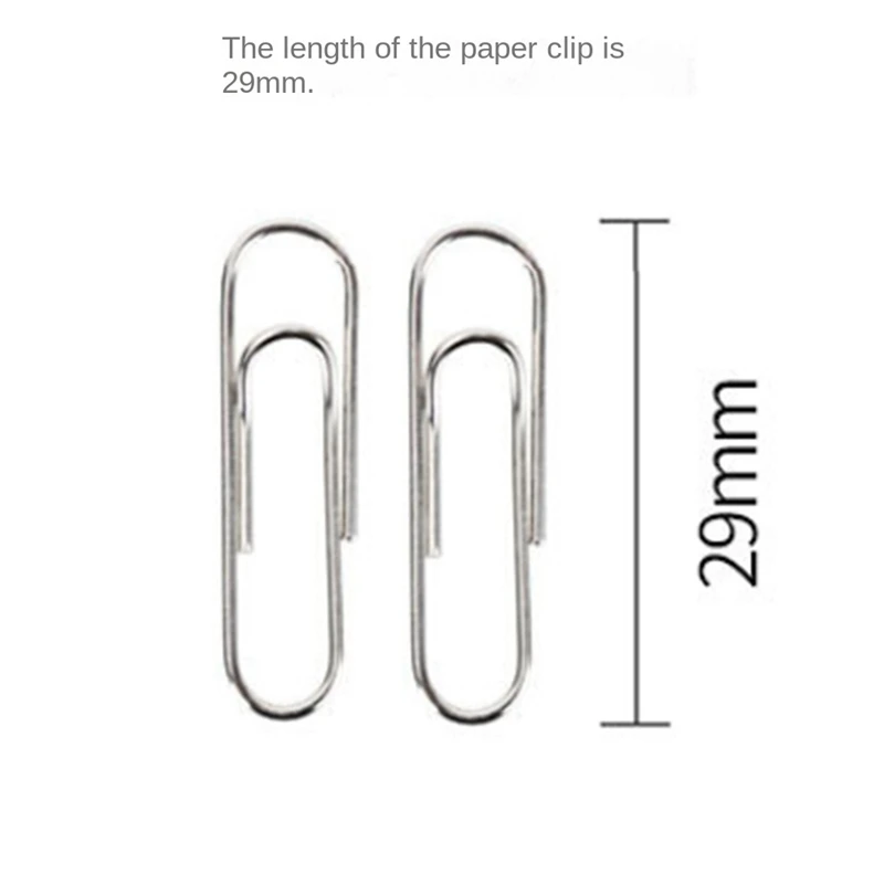 Vernikkelde Paperclip Achterste Gesp Achterste Naaldclip Paperclips Archiveren Kantoorbenodigdheden Paperclip