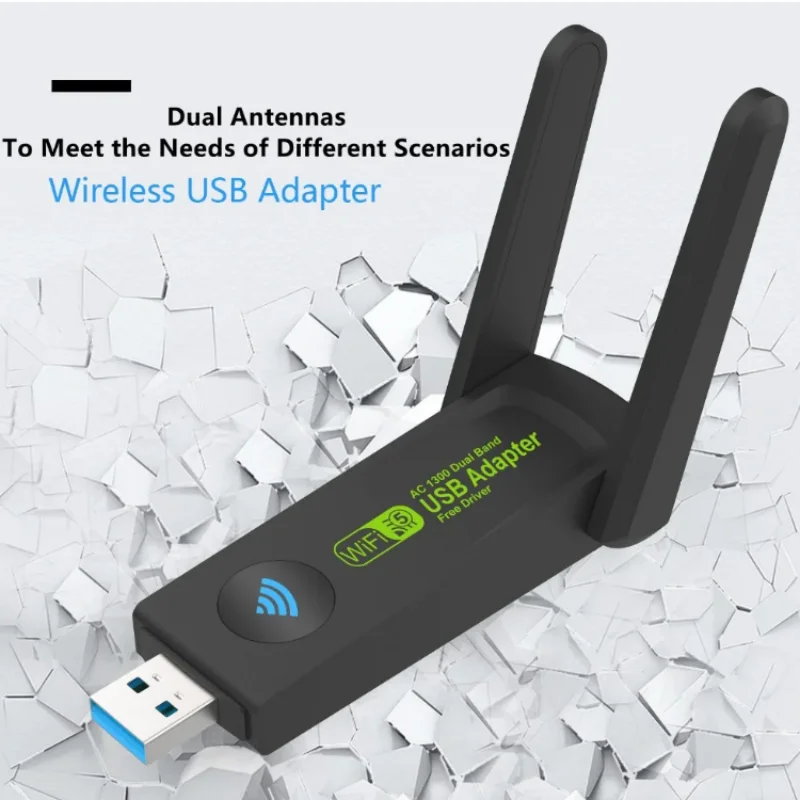 1300Mbps USB Wifi Adapter Dual Band 5Ghz 2.4GHz USB 3.0 Wi-fi Receiver Wireless Network Card Adaptador Antenner