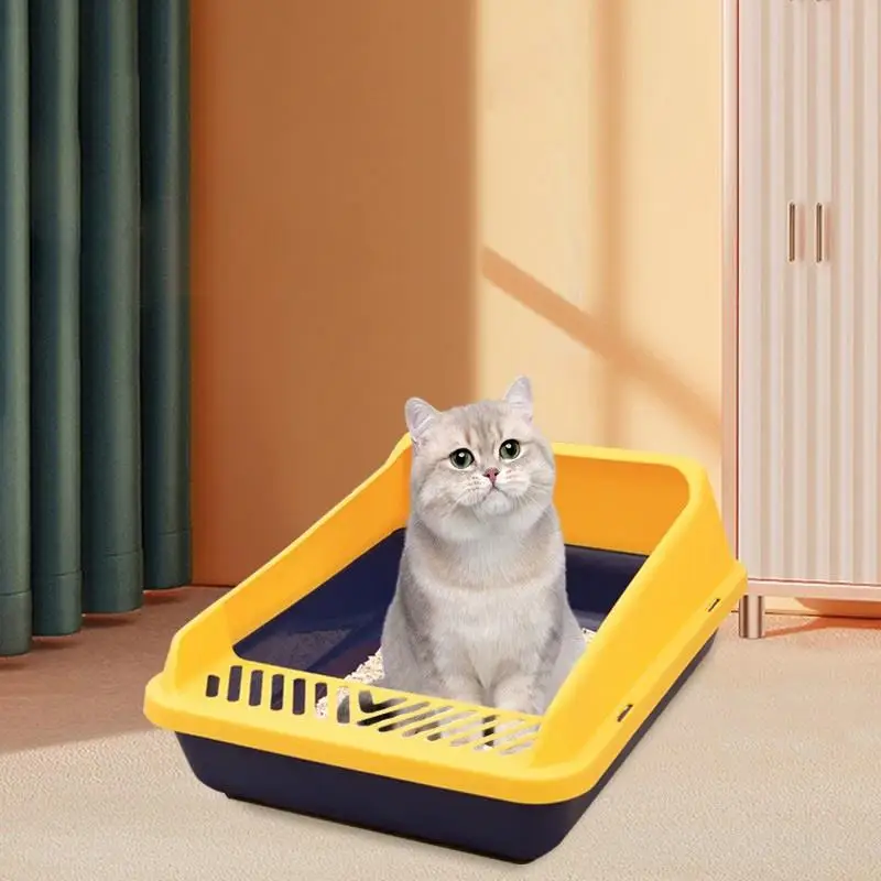 Extra-large Cat Litter Box Anti-splash With Sand Fully Semi-enclosed Toilet Small Cat Deodorizing Litter Box Cat Supplies