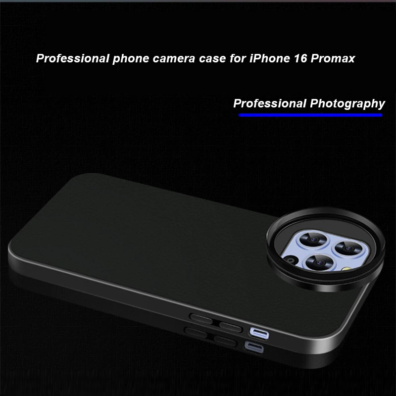 Mobile Photography Filter Fully Protected Leather Phone Lens Case for iPhone 16 Pro Max Single shot camera CPL VND Starlight