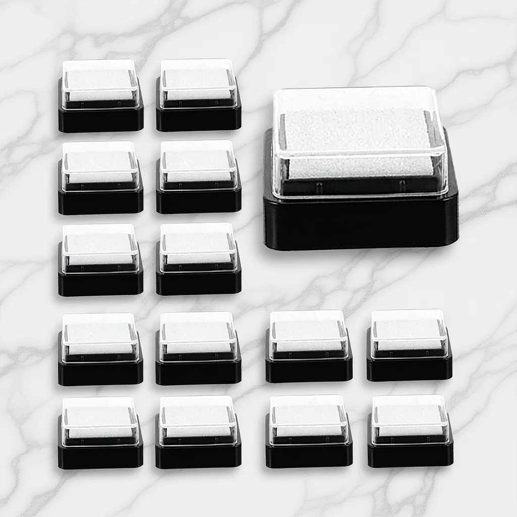 20 قطعة منصات الحبر فارغة Diy بها بنفسك الحرفية ختم الوسادة لسكرابوكينغ بصمة الفن بصمة مشاريع قابلة لإعادة الاستخدام مربع Inkpad #1