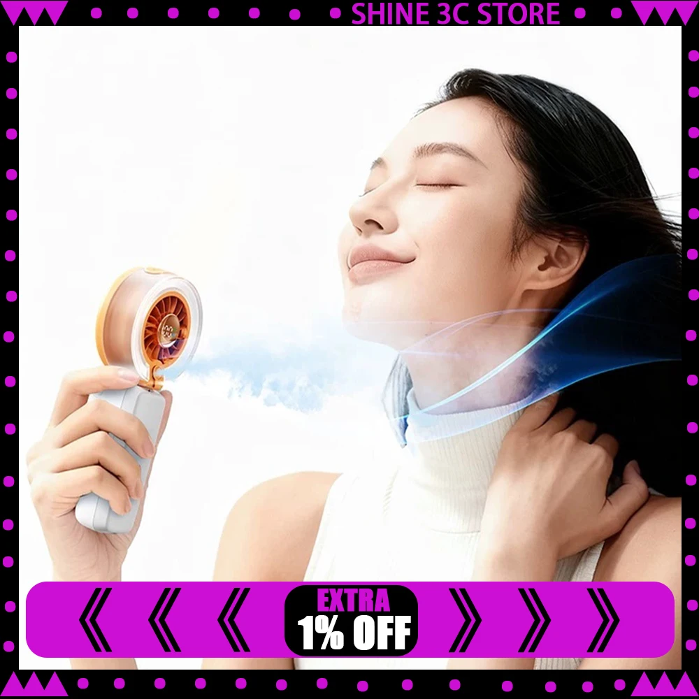 Airmate H2O-U1 Handheld Small Fan Three Innovative Cooling Technologies Handheld Fan 100 Gears Can Be Adjusted At Will Low Noise