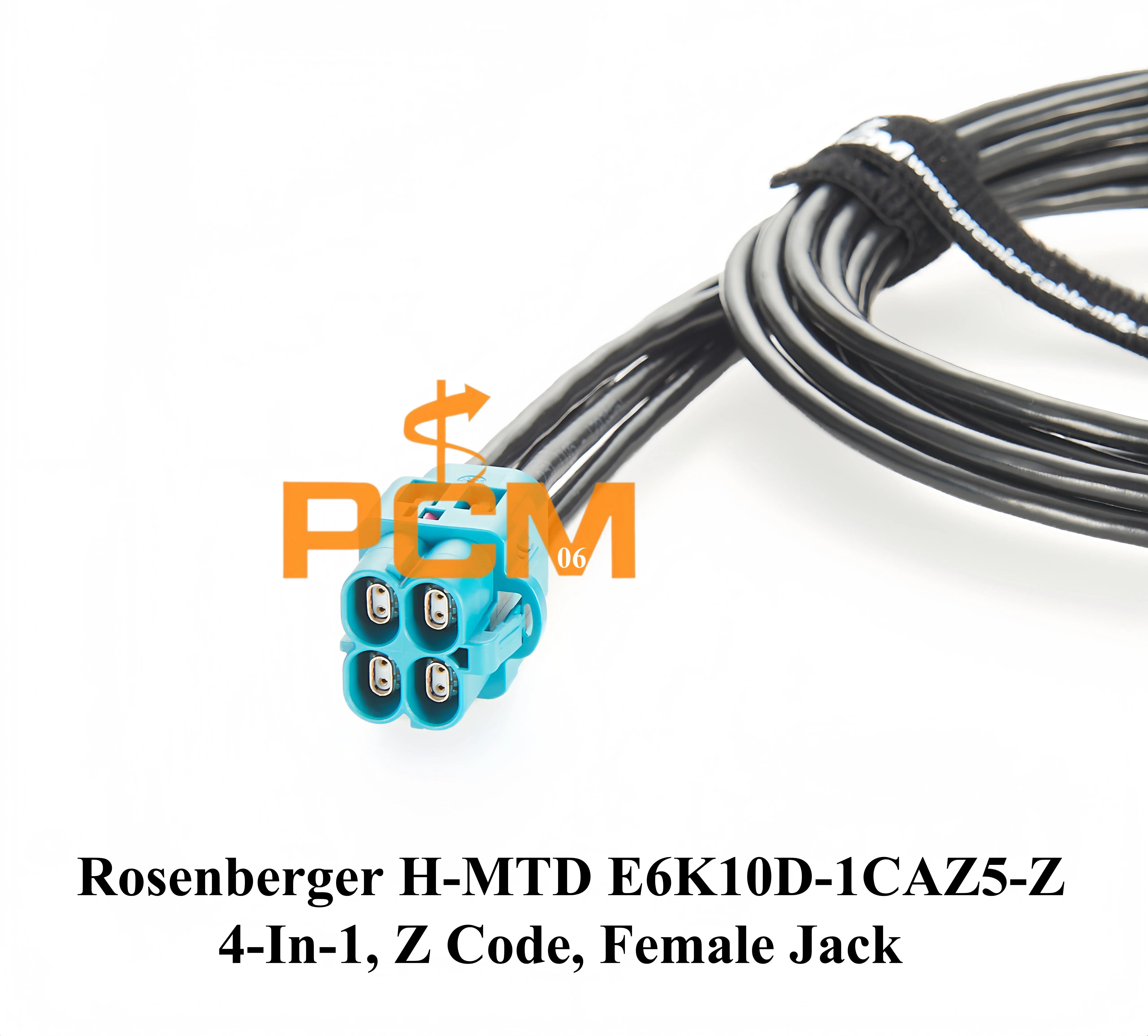 Original Rosenberger H-MTD Kabelbaum Z Code Quad Port E6K10D-1CAZ5-Z auf Single-Port E6K10A-1CAZ5-Z Automotive Ethernet Kabel – Detail 2
