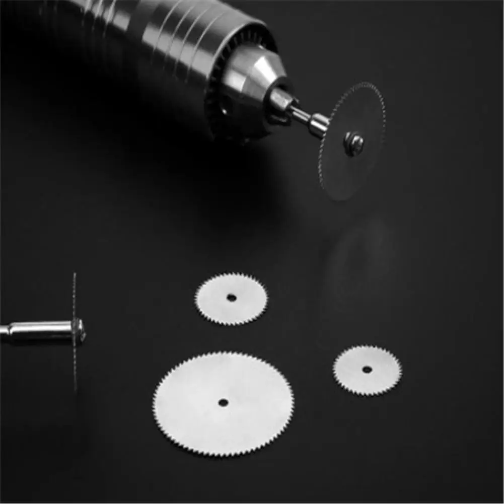 6pcs/setsliced Metal Cutting  Discs With 1 Mandrel For Dremel Rotary Tools 16 18 22 25 32mm Cutting Discs