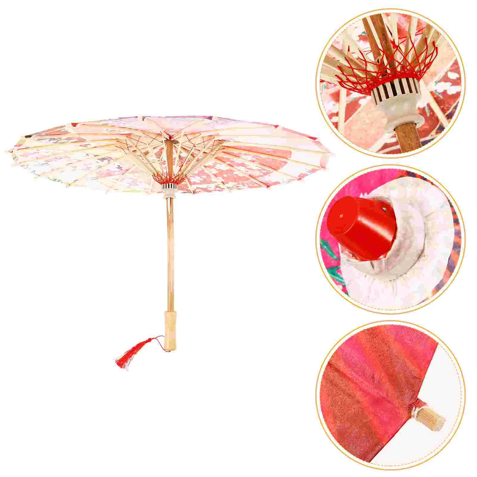 

Kimono Japanese Style Decorative Umbrella Baby Decorate Bamboo for Dance Performance