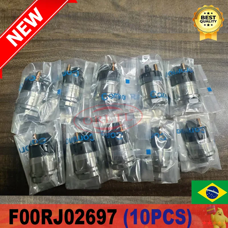 10PCS F00RJ02697 FOORJ02697 Diesel Injector Solenoid Control Valve F 00R J02 697 For BOSCH CCummins 0445120 injector 0445120007