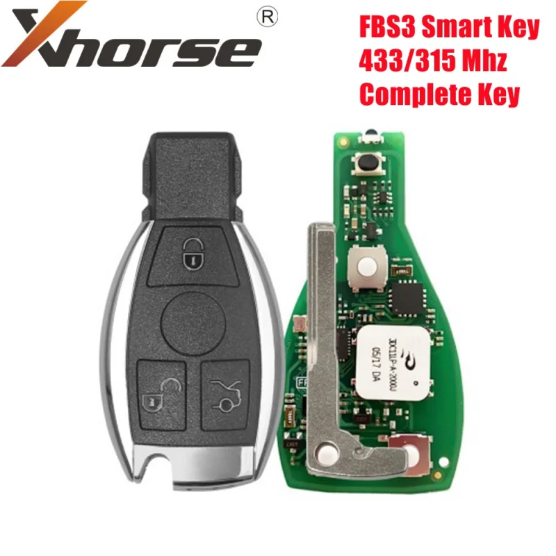 

Xhorse VVDI Universal FBS3 Smart Key For Benz 433/315 Mhz with Key Shell 3 Button Complete Keys