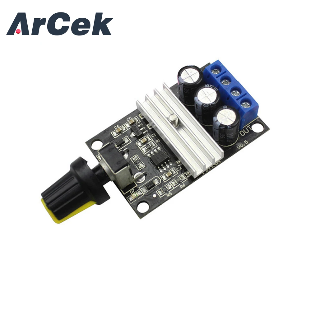 PWM 6V-28V 3A DC Motor Speed Controller Regulator Adjustable Variable Speed Control Switch Fan DC Motor Governor 80W 12V 24V