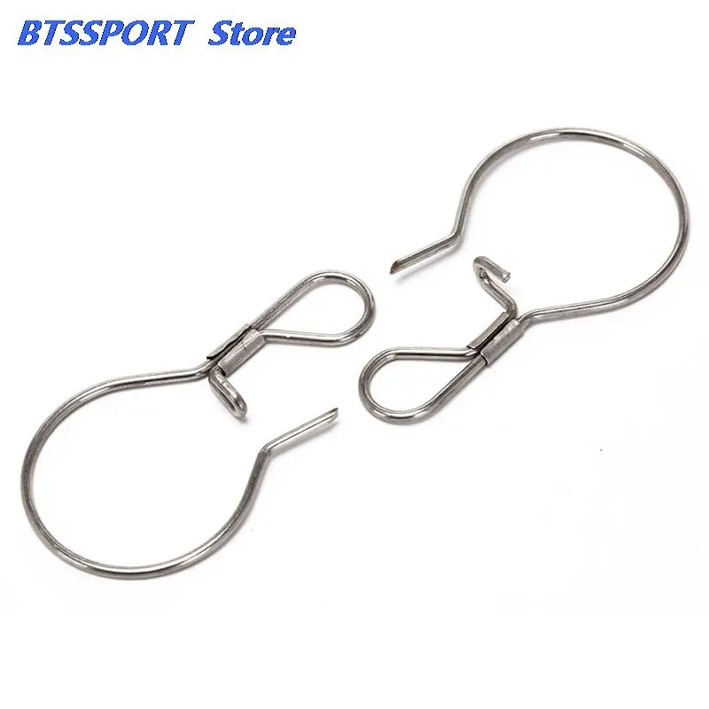 2Pcs Lock Fish Portable Stainless Steel Belt Live Fishing Lock Buckle Tackle Stringer Tools 5M New Fishing Tools