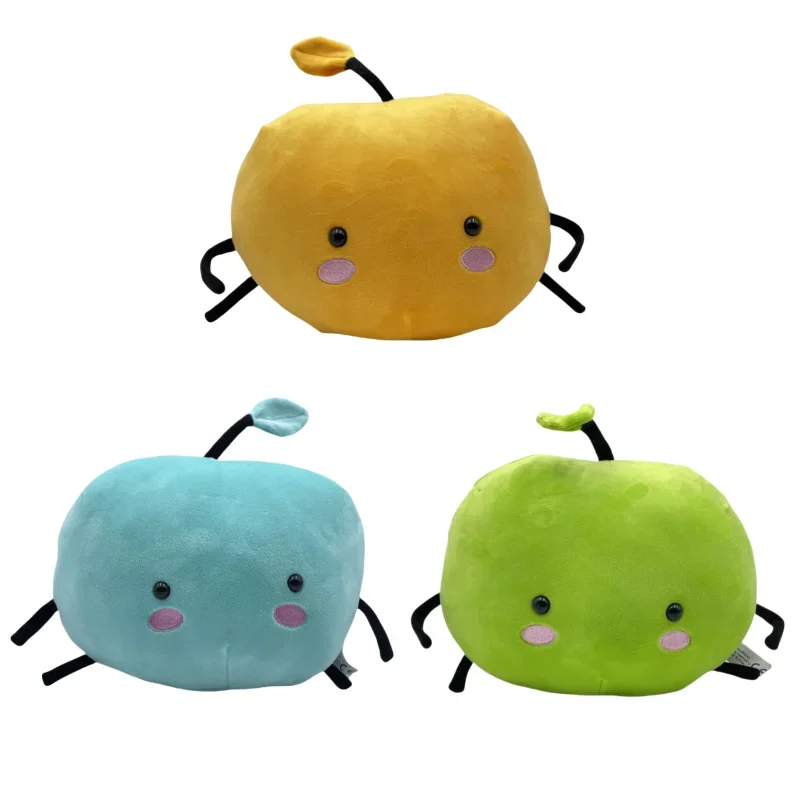 Cartoon Stardew Valley Plüschtier Valley Puppe Charakter Apfel Junimo Plüsch Pflanze Plüschtier Grüner weicher Apfel, Geschenk für Familie