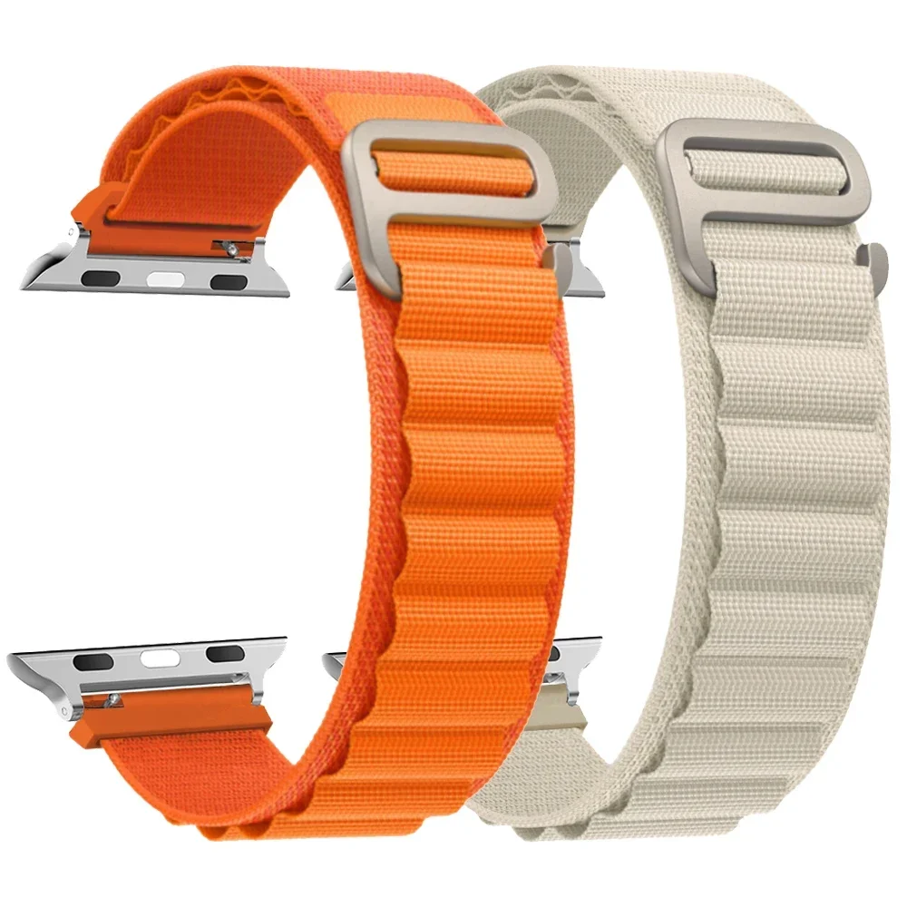 Alpine Loop Armband für Apple Watch 44mm 45mm 49mm 41mm 40mm 44mm Nylon Trail Armband iWatch Series Ultra 2 9 8 7 6 5 4 3 SE