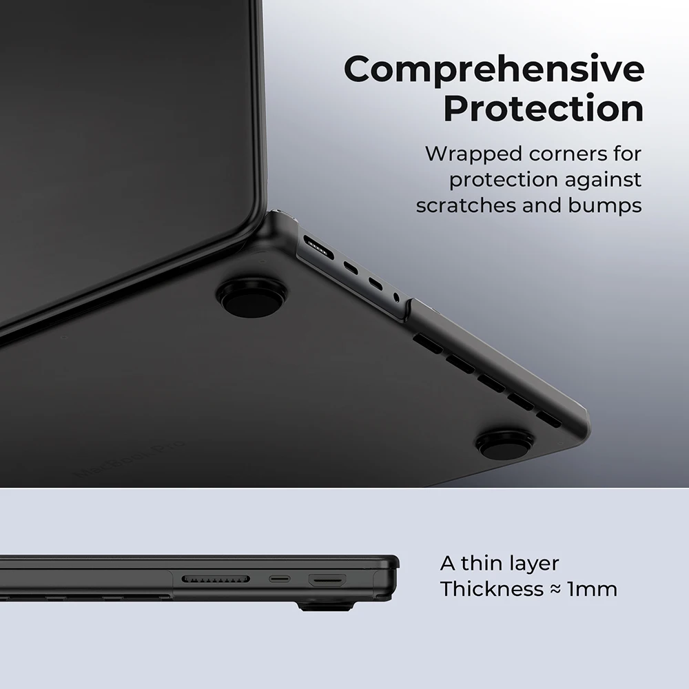 Custodia per laptop per MacBook Pro 14 pollici M4 2024 Release Pro 16 M4 2024 Cover per MacBook Air 13 M3 M2 Chip Ultra sottile Shell Cover