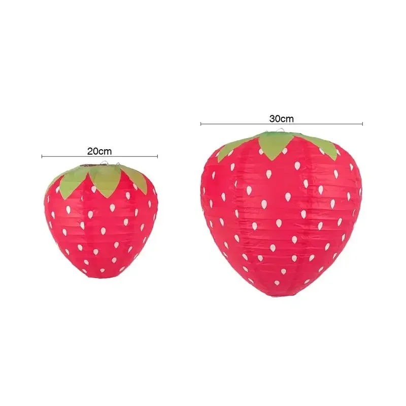 20/30CM Strawberry Paper Lantern Birthday Baby Gift Party Decoration Hanging Shaped Paper Lantern Home Background Decoration