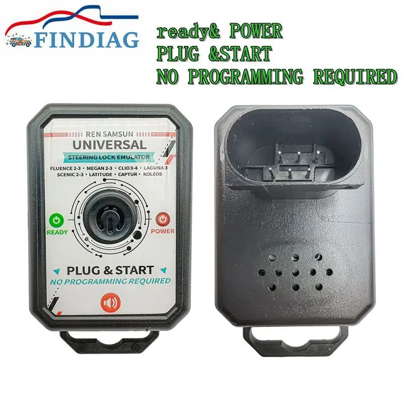 

Эмулятор ESL ELV Эмулятор блокировки рулевого управления для RENAULT SAMSUN Simulator Plug and Start с замком Звуковая вилка и эмулятор запуска