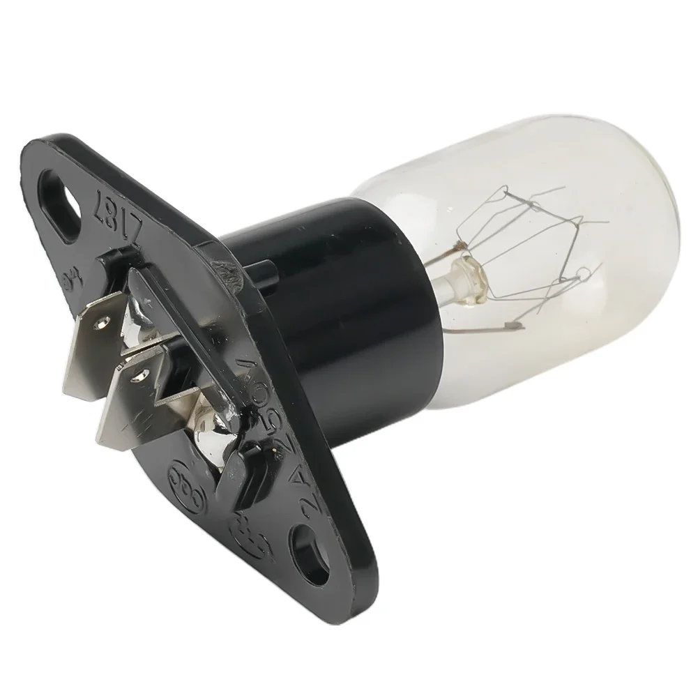 หลอดไฟไมโครเวฟเตาอบเตาอบไมโครเวฟแบบ2หมุด2A หลอดไฟ250V และฐานไม่สามารถถอดประกอบได้ทนทานคุณภาพสูง